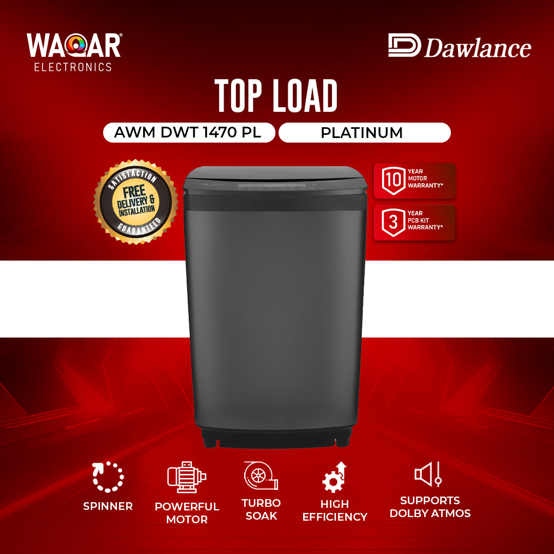 DAWLANCE WASHING MACHINE TOP LOAD AWM DWT 1470 PL