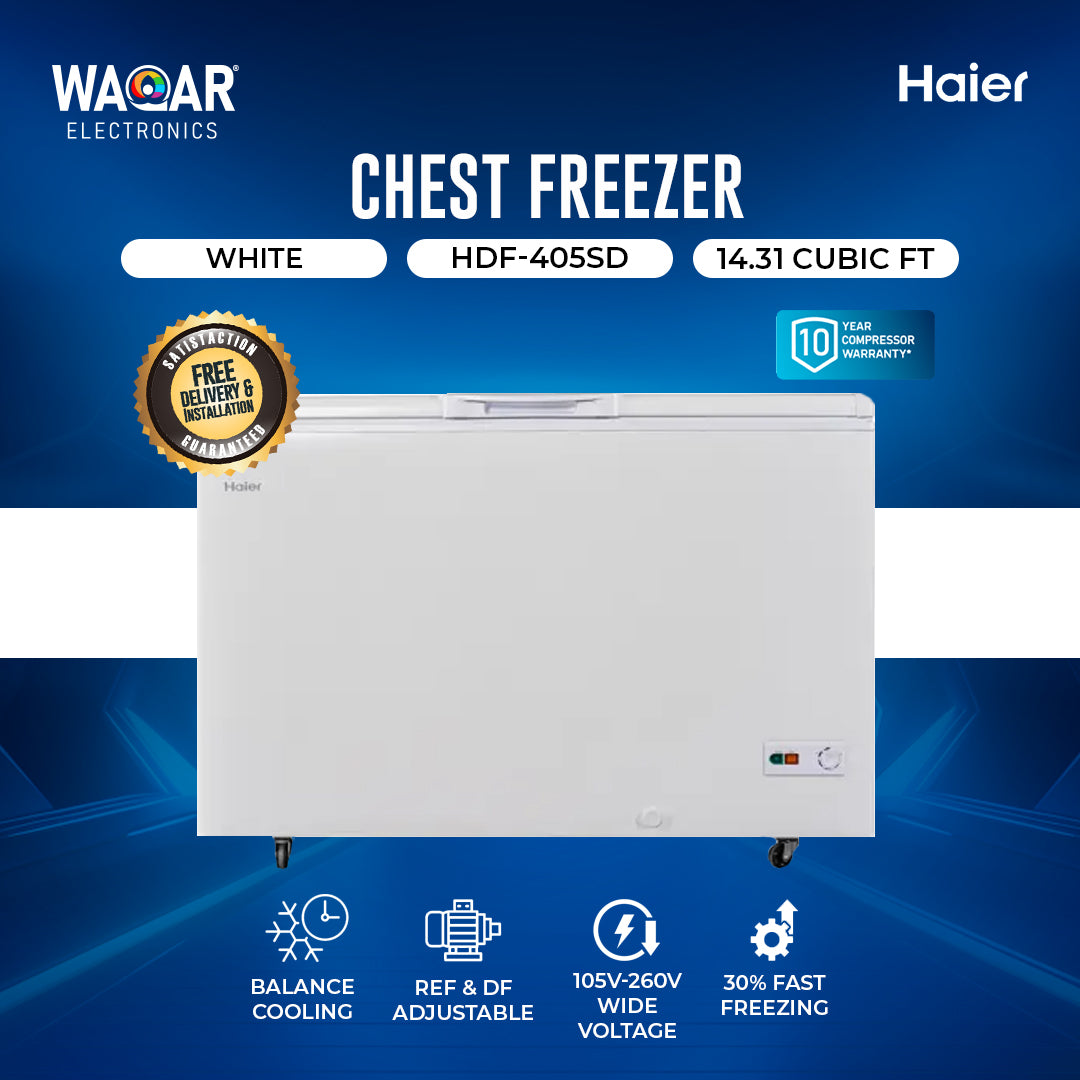 HAIER CHEST FREEZER HDF 405SD 14.31 CFT