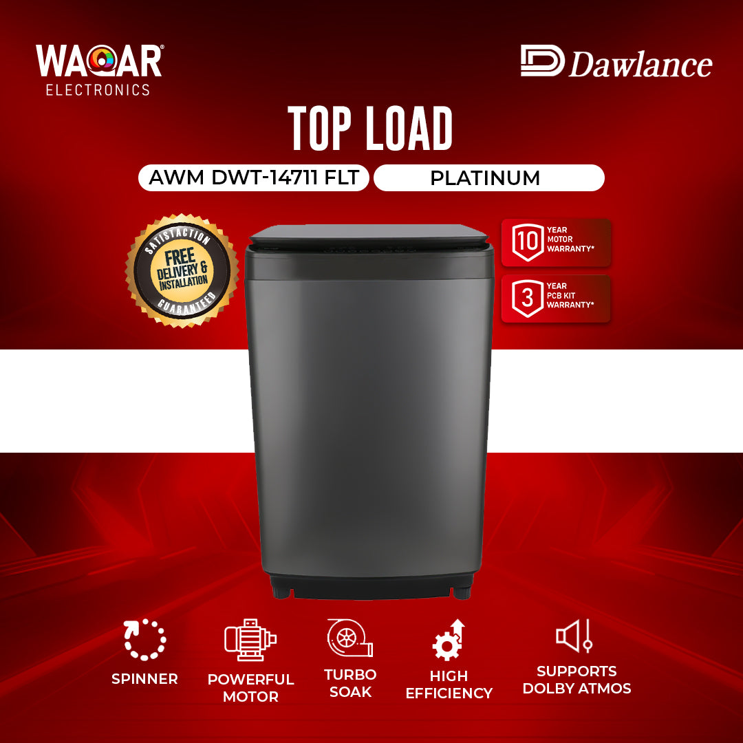 DAWLANCE WASHING MACHINE AWM DWT 14711 FLT