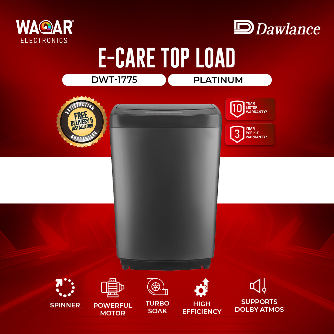 DAWLANCE WASHING MACHINE E CARE TOP LOAD AWM DWT 1775
