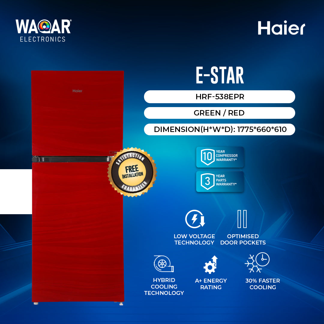 HAIER REFRIGEATOR E STAR HRF 538EPR