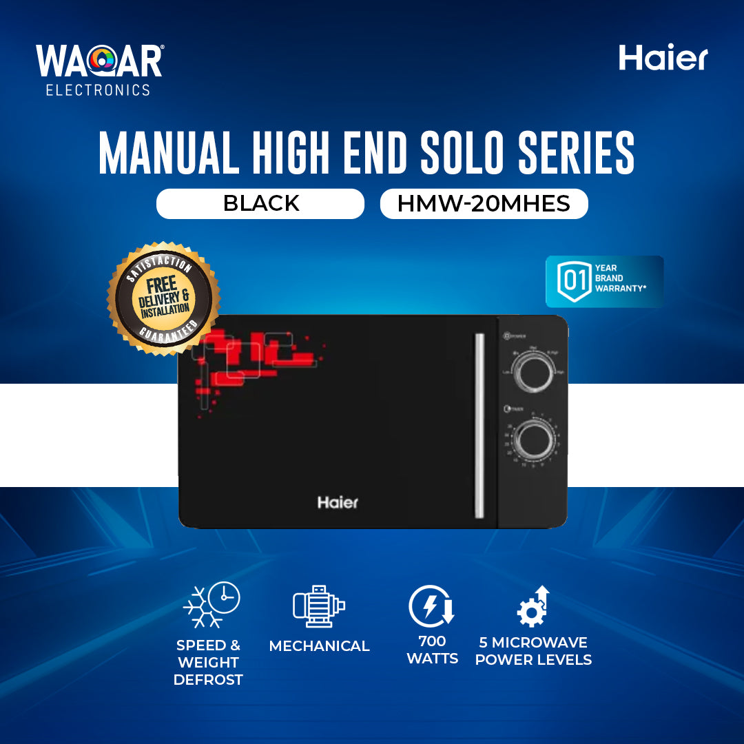 HAIER MICROWAVE OVEN MANUAL HIGH END SOLO SERIES HMW 20MHES