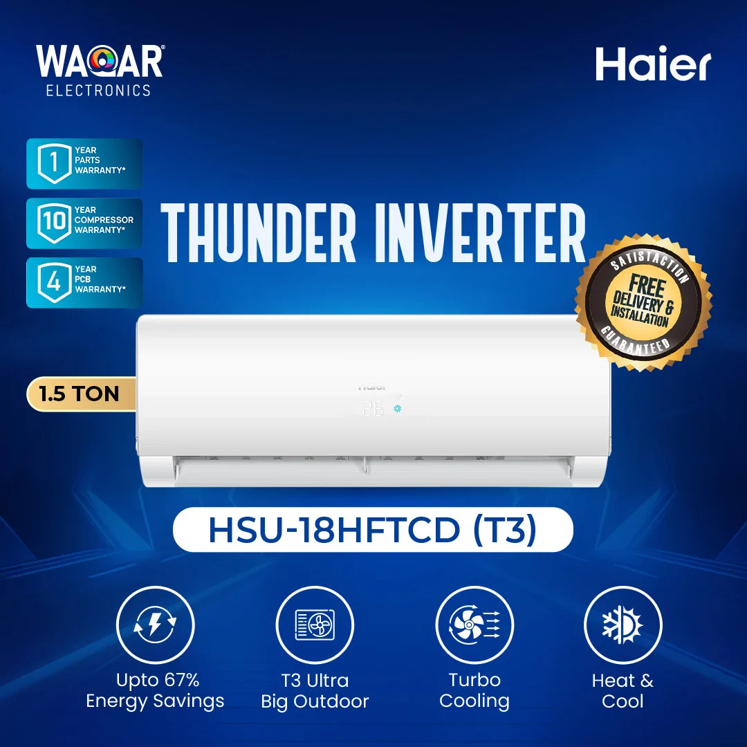 Haier 1.5 Ton DC Inverter AC HSU-18HFTCD (T3)