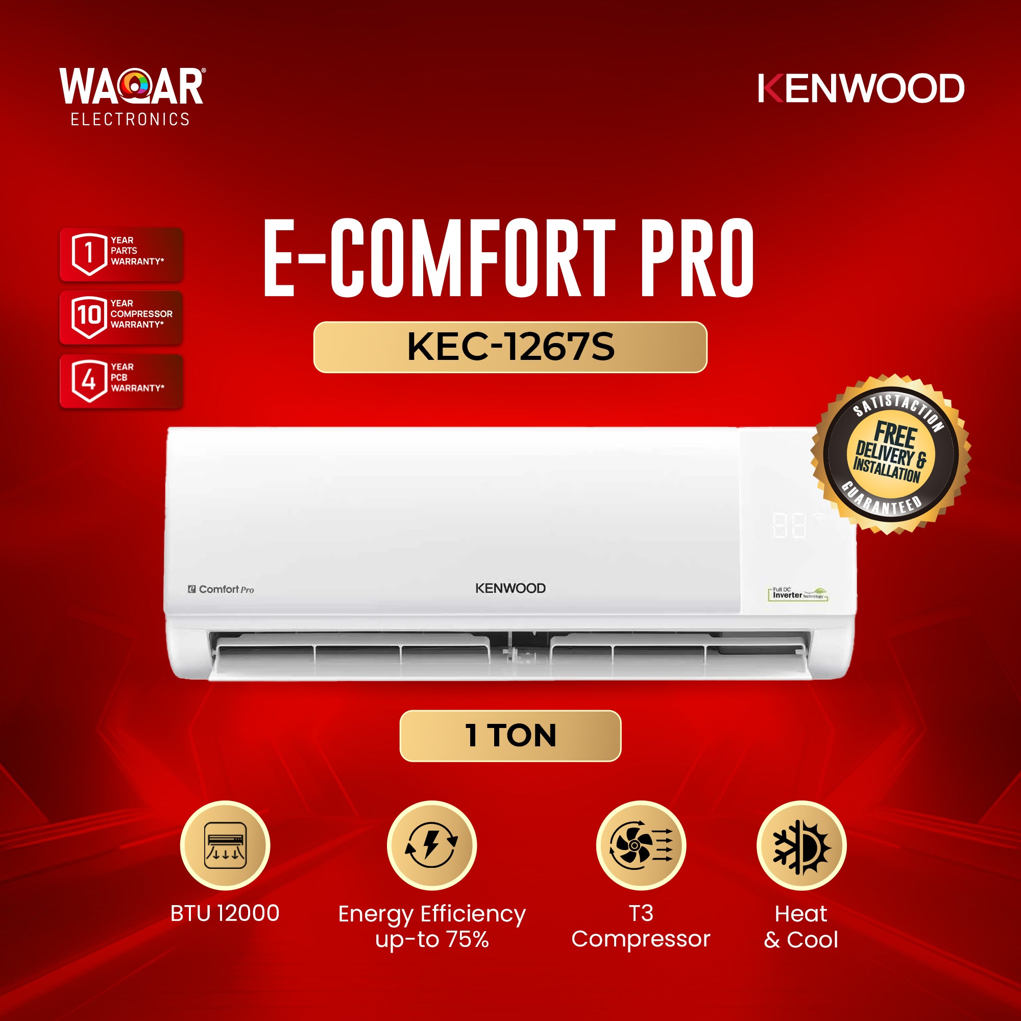 KENWOOD E COMFORT PRO KEC 1267S 1 TON