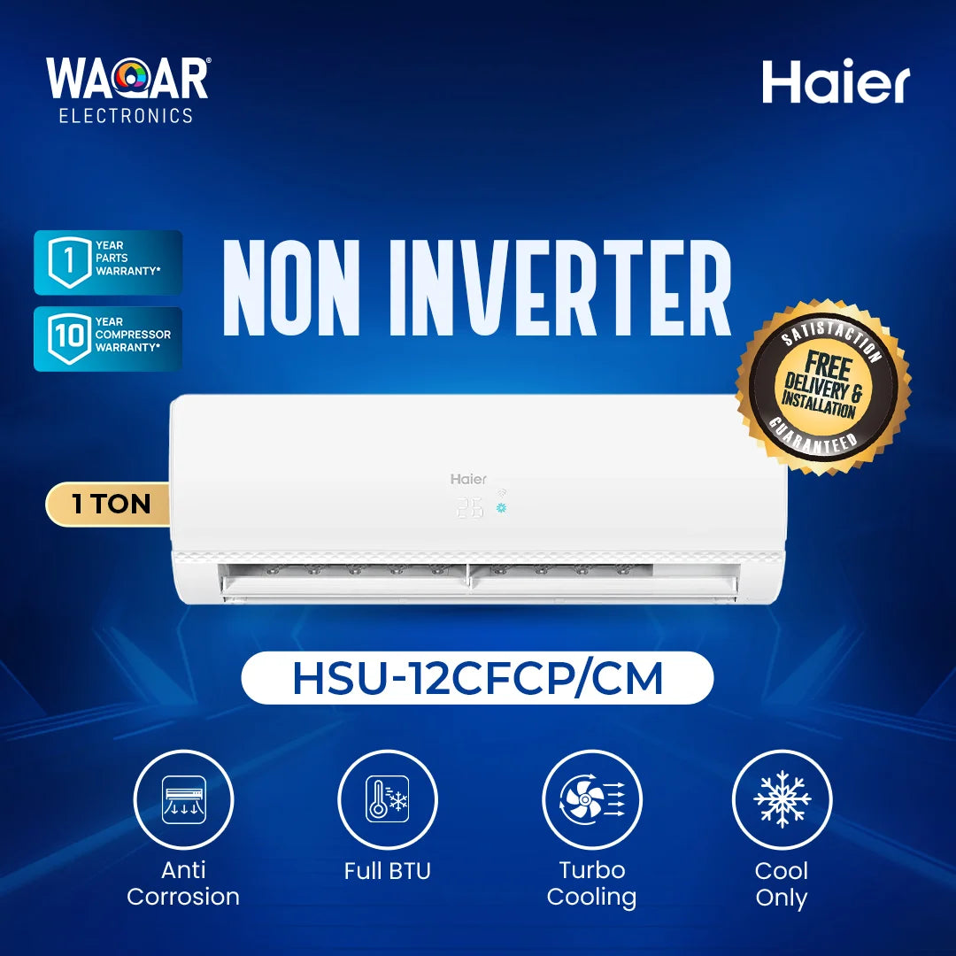 Haier 1.0 Ton Non-Inverter AC HSU-12CFCP/CM