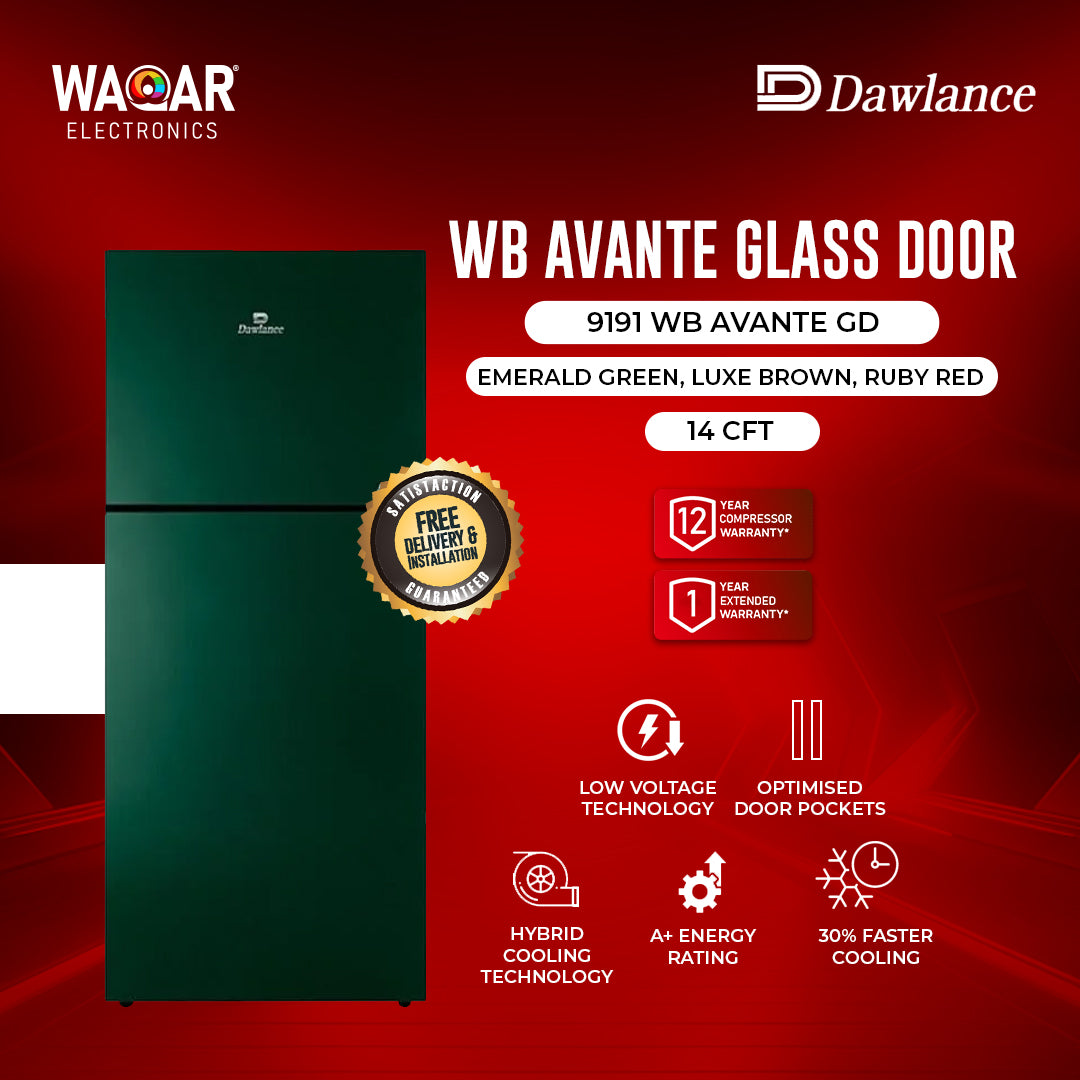 DAWLANCE REFRIGERATOR 9191 WB AVANTE GD 14 CFT