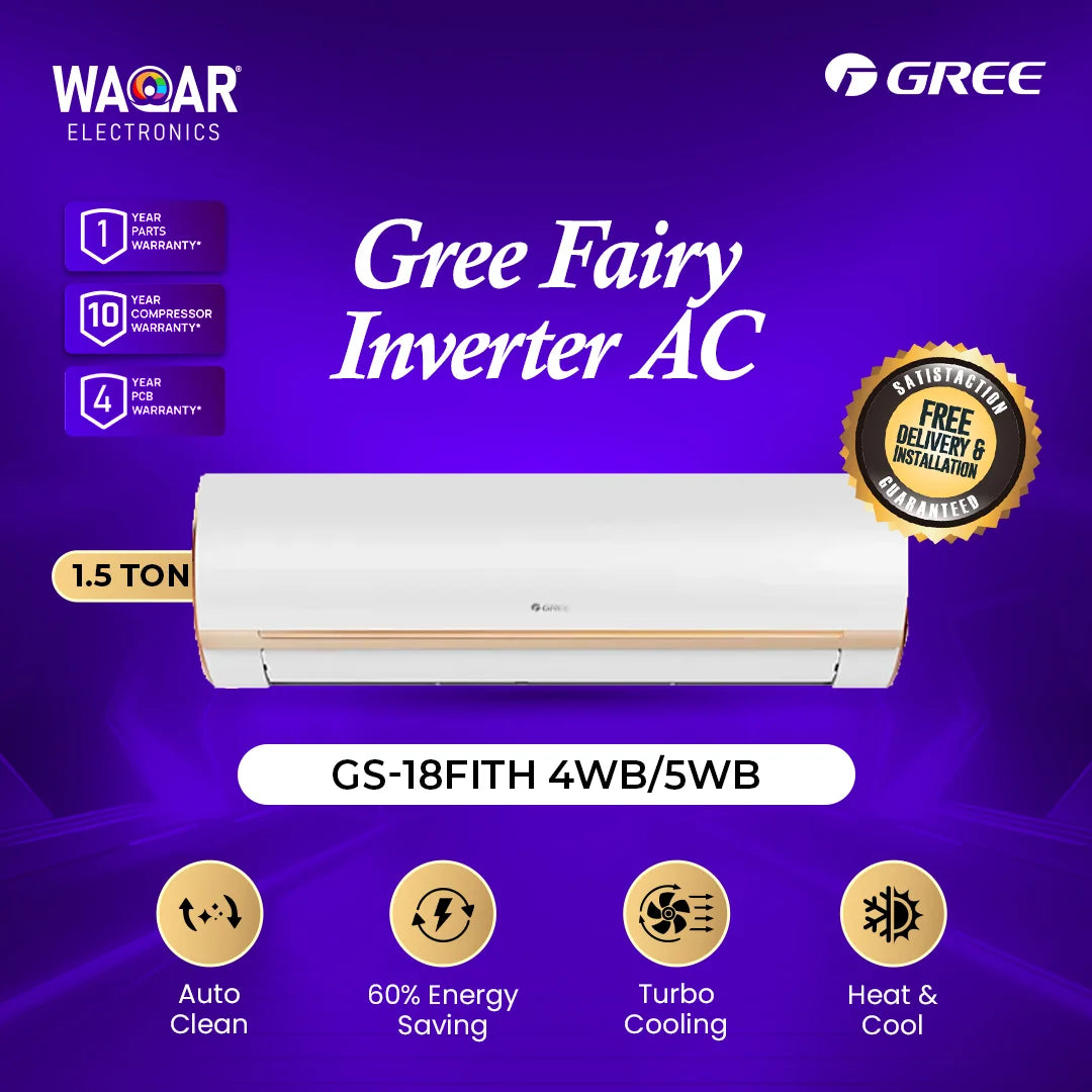Gree Split AC 1.5 Ton GS-18Fith 4WB /5WB