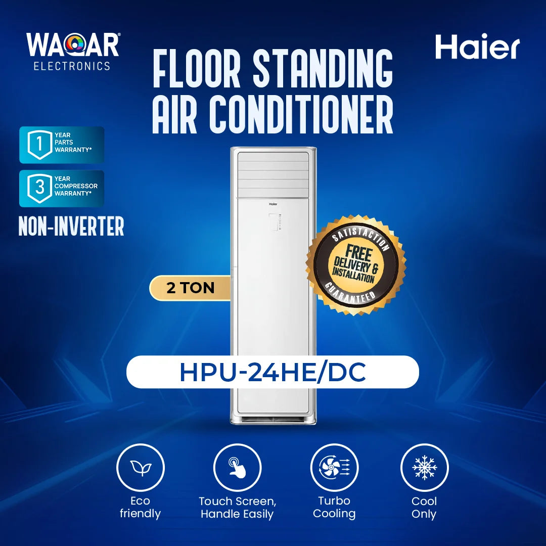 Haier Floor Standing AC 2 Ton Inverter HPU 24HE/DC (With kit and self clean)