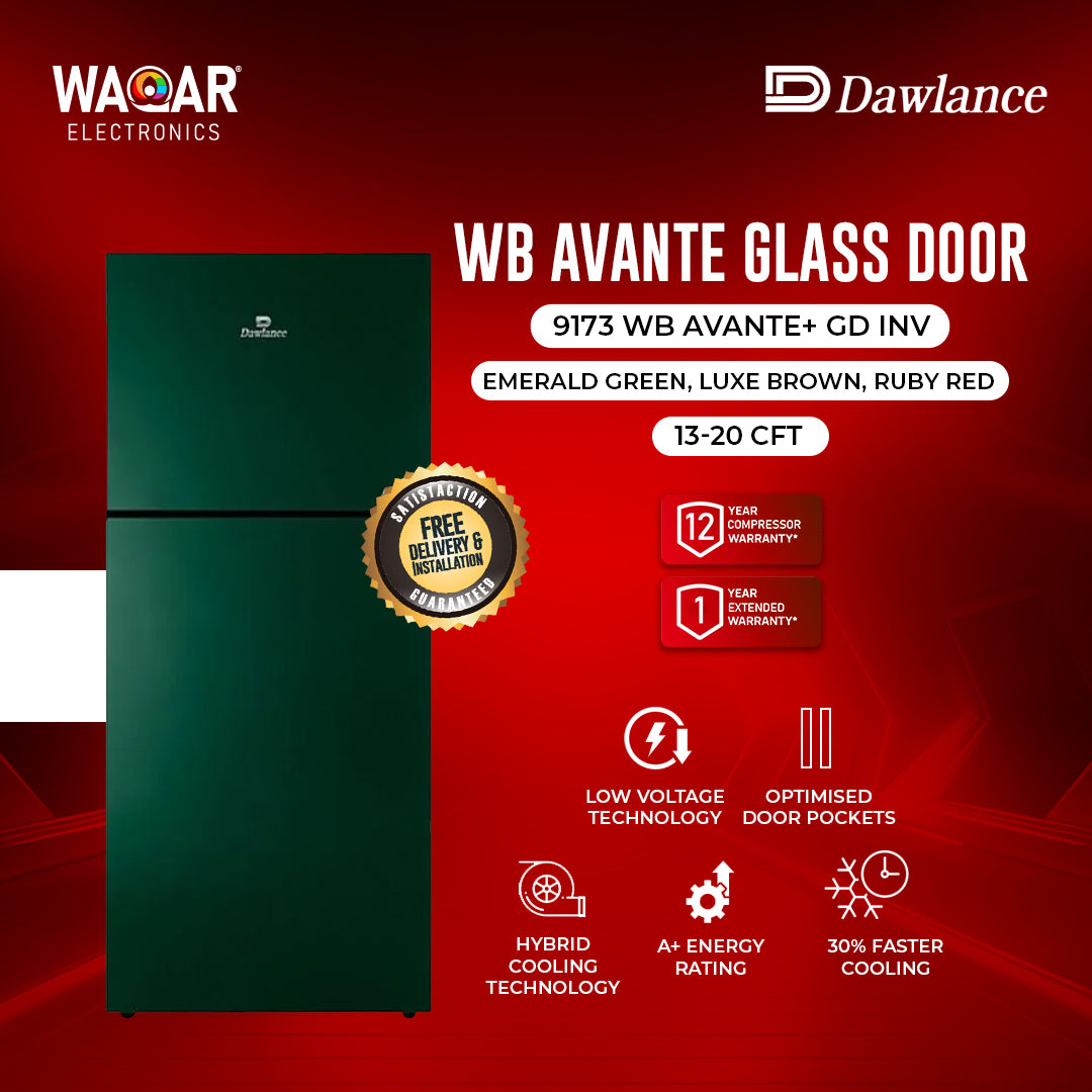 DAWLANCE REFRIGERATOR 9173 WB AVANTE+GD INV 13.20 CFT