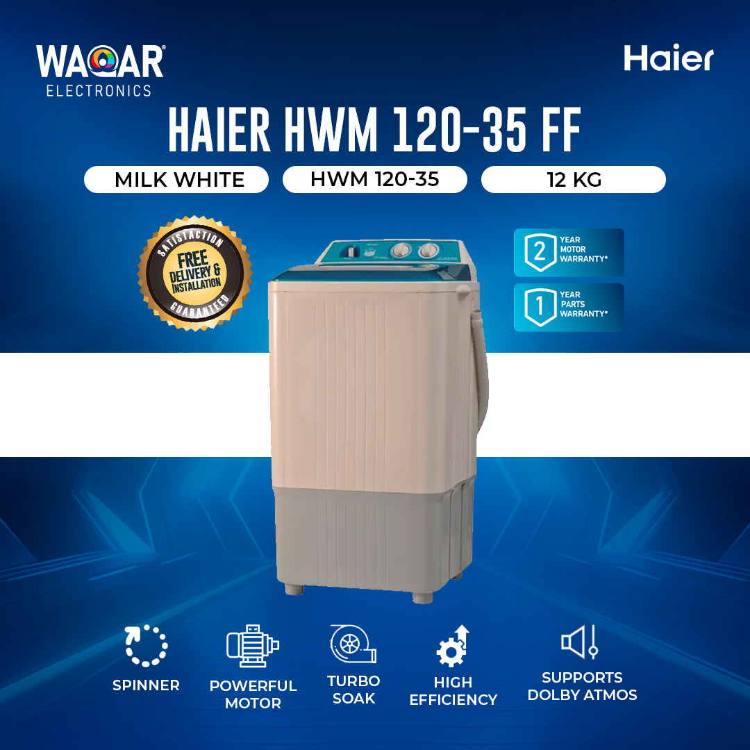 HAIER HWM 120 35FF WASHING MACHINE