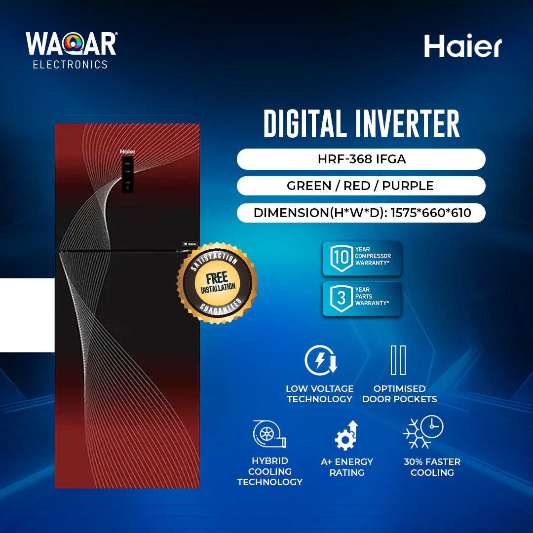 HAIER REFRIGEATOR DIGITAL INVERTER HRF 368IFGA
