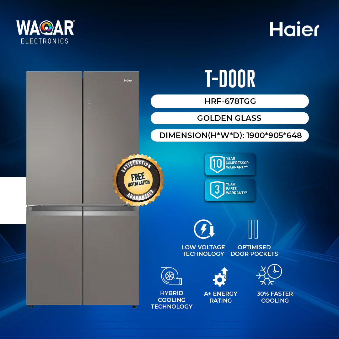 HAIER REFRIGERATOR T DOOR HRF 678TGG