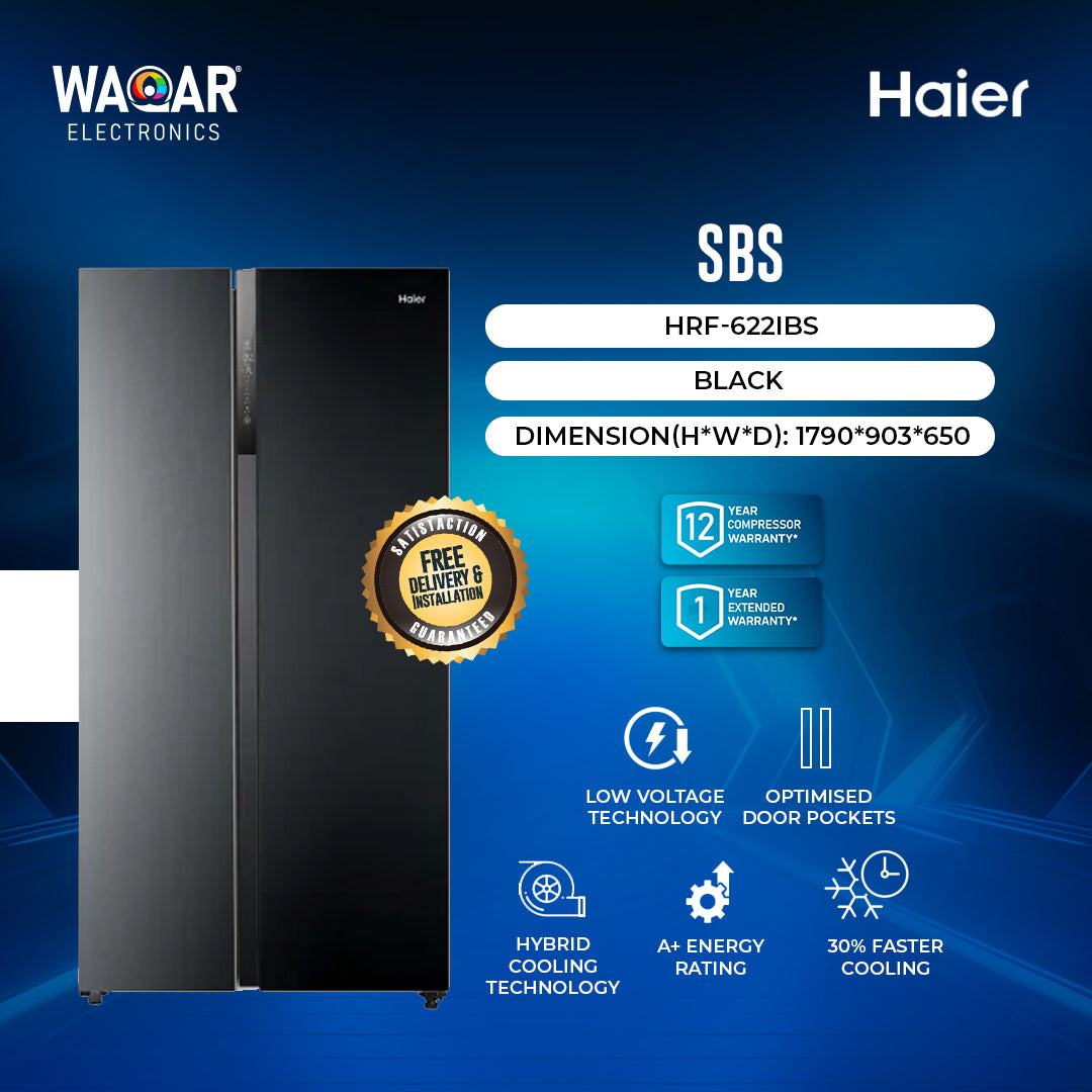 HAIER REFRIGERATOR SBS HRF 622IBS