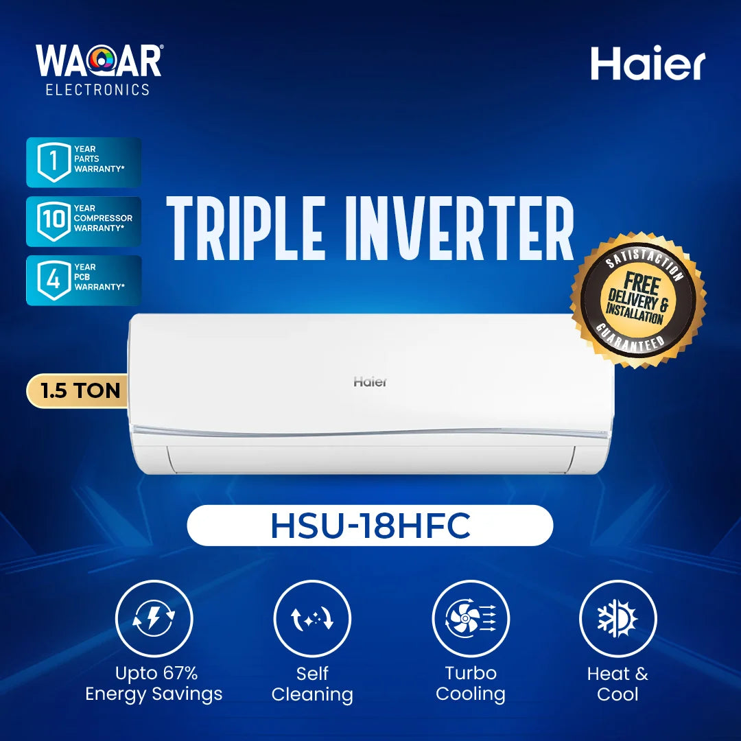 Haier Triple Inverter 1.5  Ton HSU-18HFC